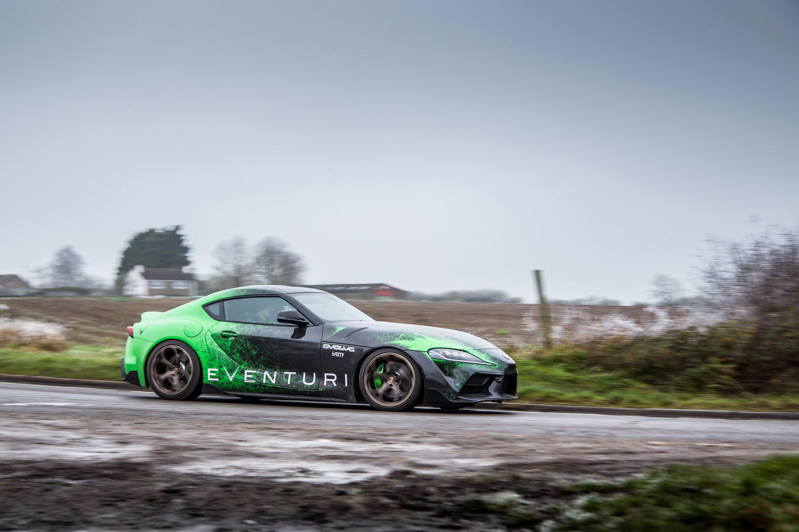 550bhp in a Supra feels awesome when you can hook it up, but unless conditions are ideal, you'll struggle to do so