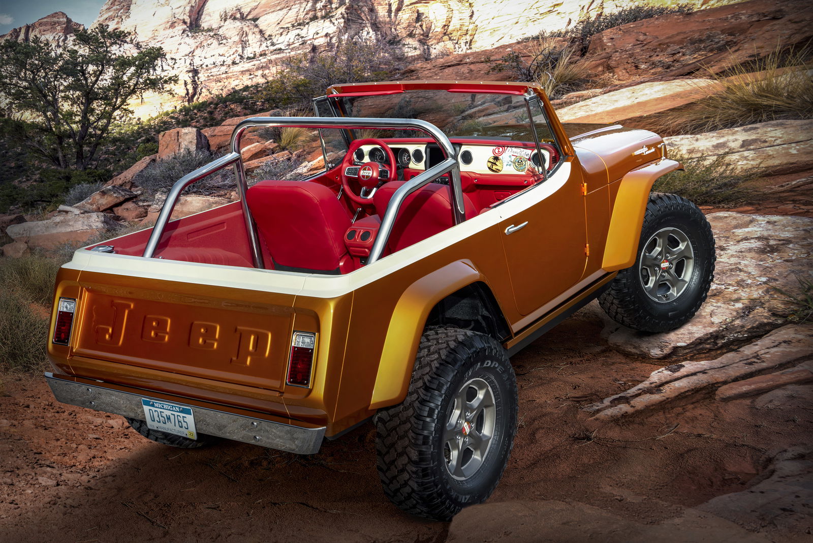 The All-Electric Jeep 'Magneto' Has A Six-Speed Manual Gearbox