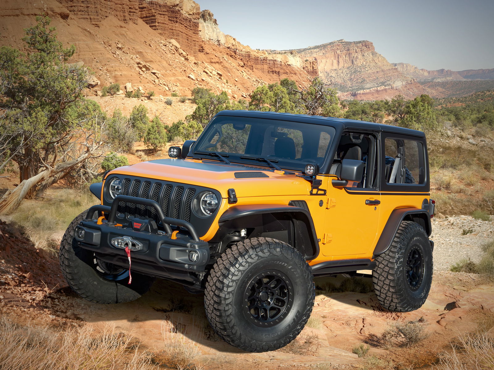 The All-Electric Jeep 'Magneto' Has A Six-Speed Manual Gearbox
