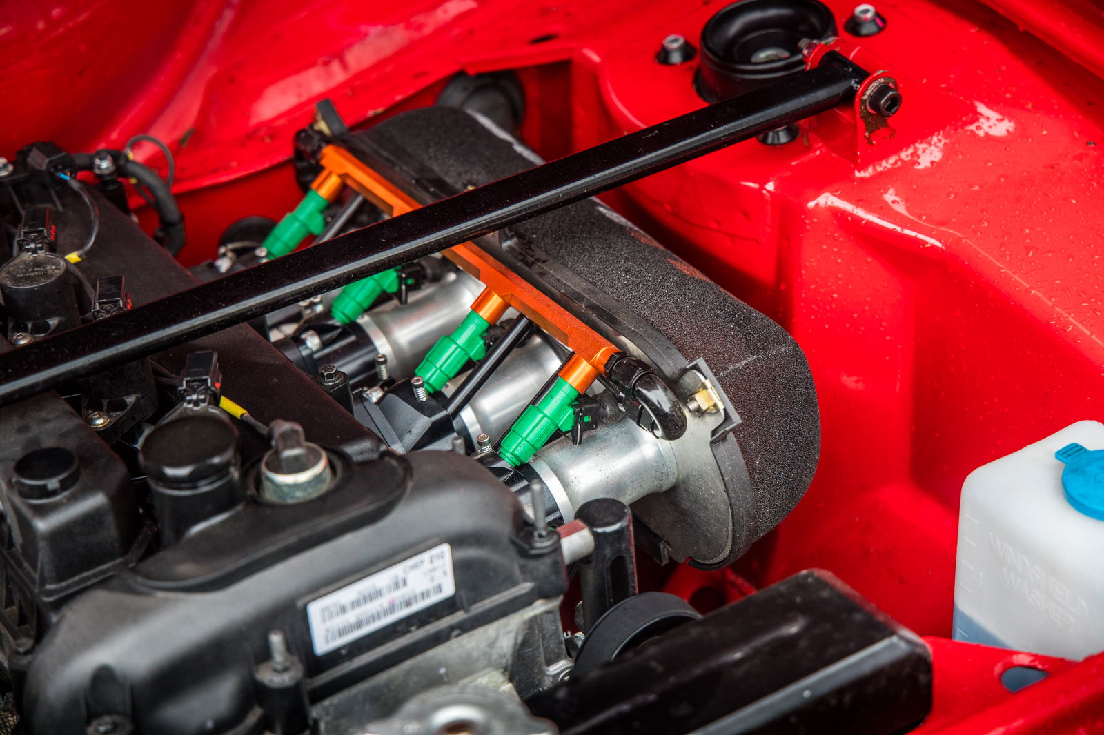 ITBs give this crate-fresh Duratec engine an old-school soundtrack