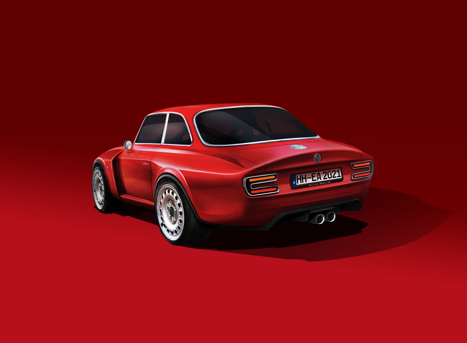 The Emilia GT Veloce Restomod Uses A 503bhp Giulia Quadrifoglio V6