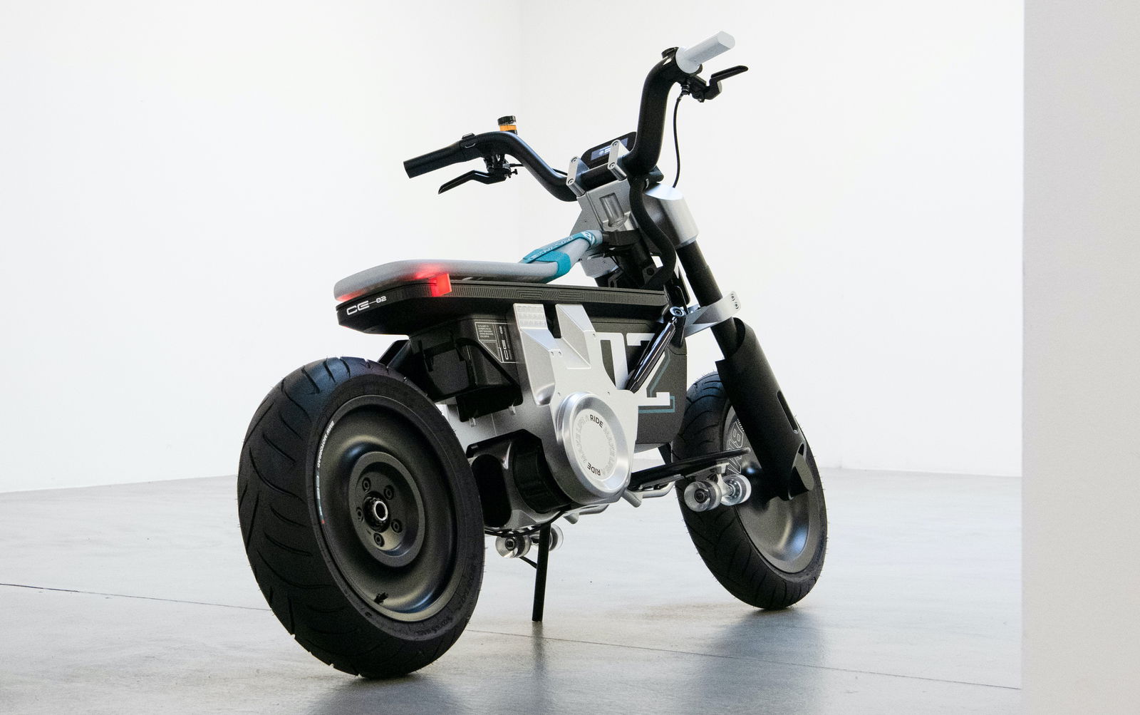 The BMW Concept CE 02 Is A Motorbike For The Future With A Skateboard Foot Rest