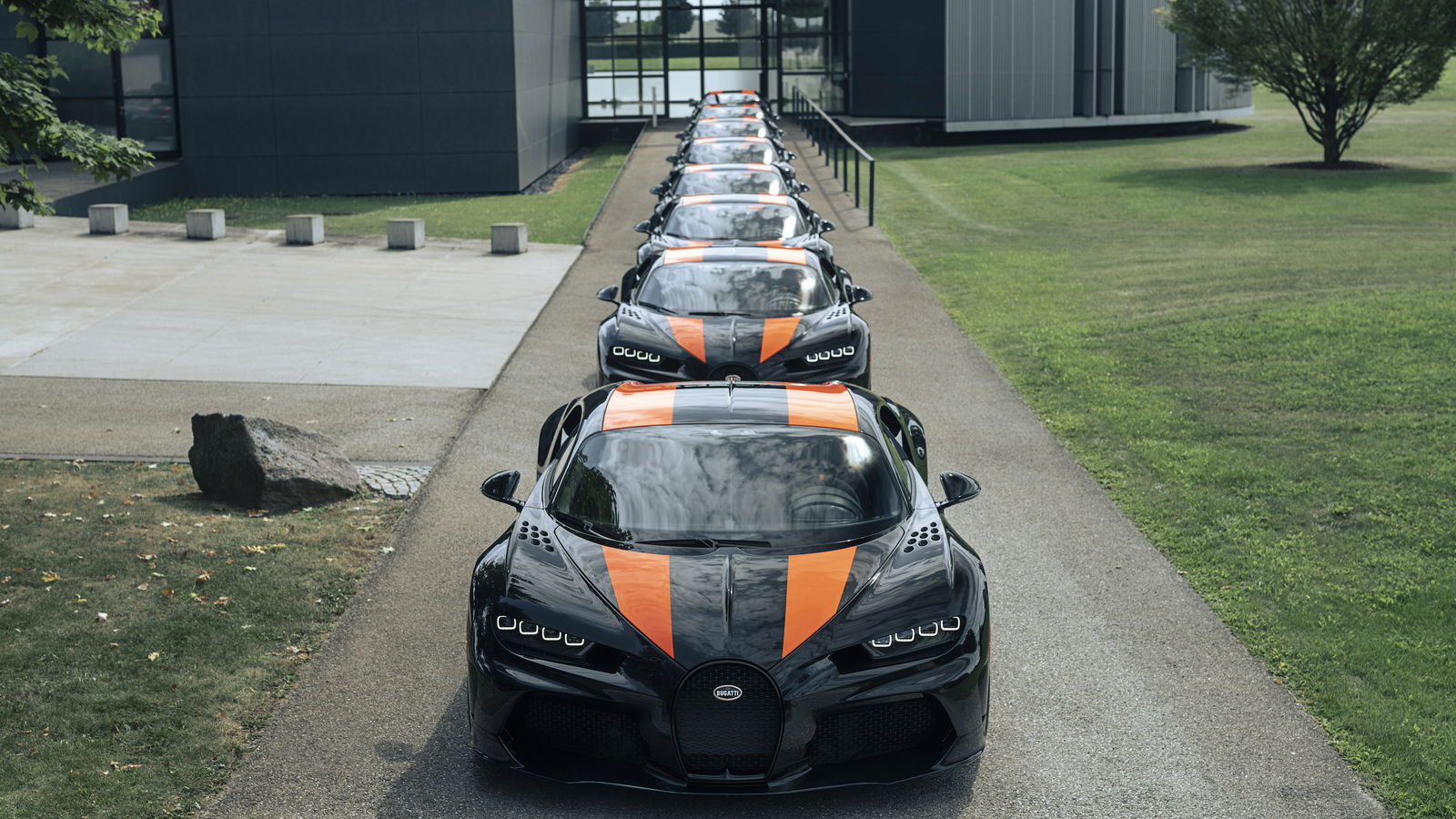 Here's £24 Million Of Bugatti Chiron Super Sport 300+ Chilling At Molsheim