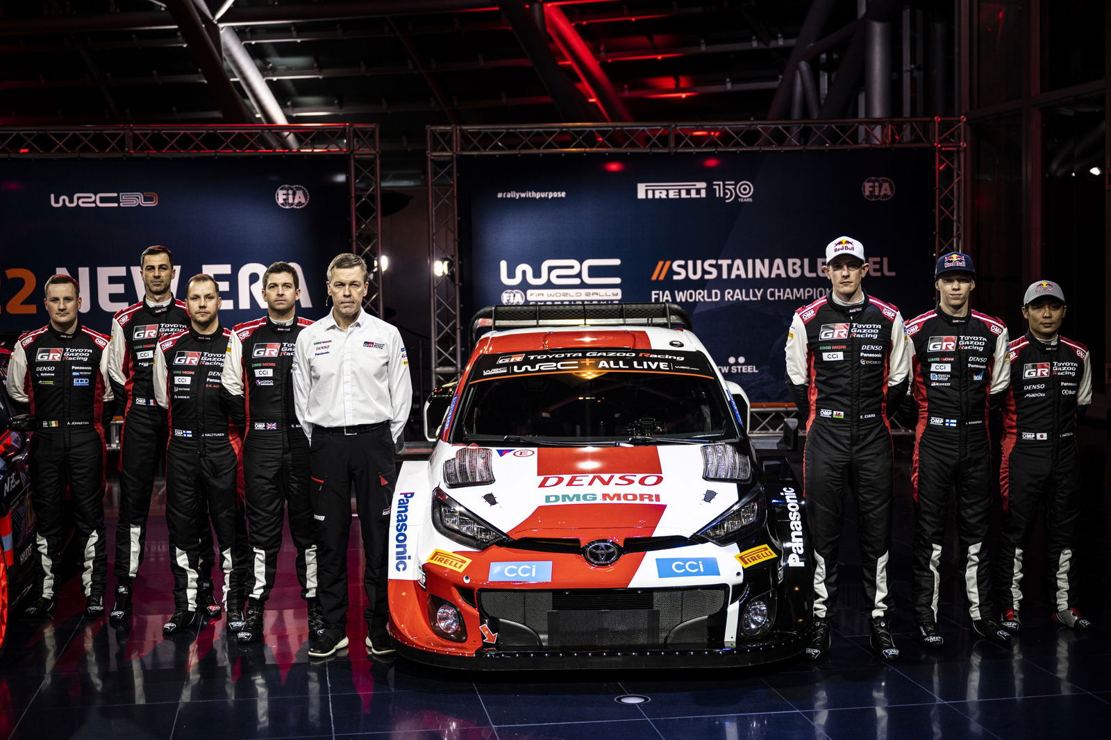 Toyota GR Yaris Rally1 WRC Car Arrives With Massive Side Scoops