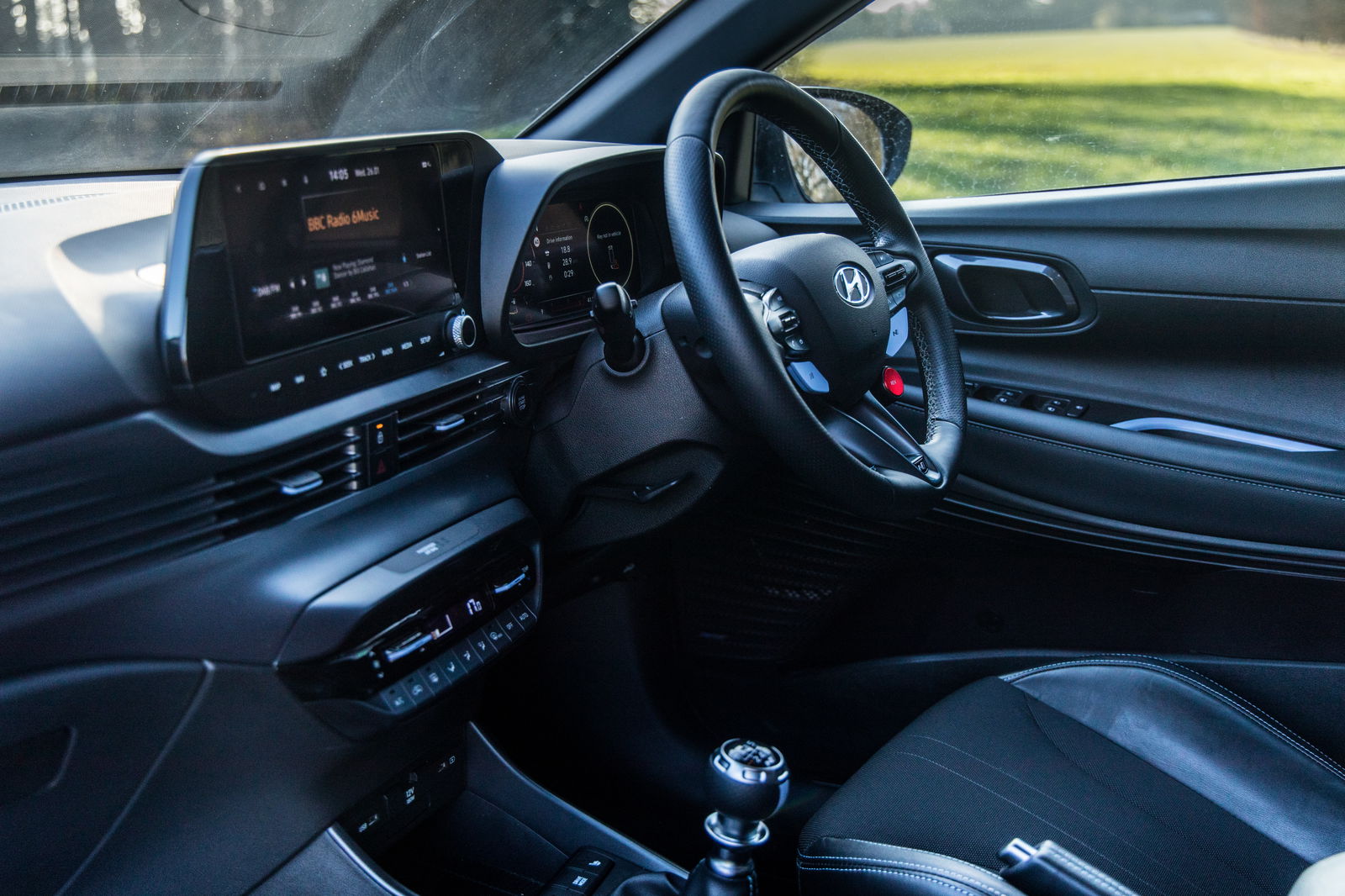 The Hyundai's interior isn't show-stopping, but it's a far nicer space than the Suzuki's cabin
