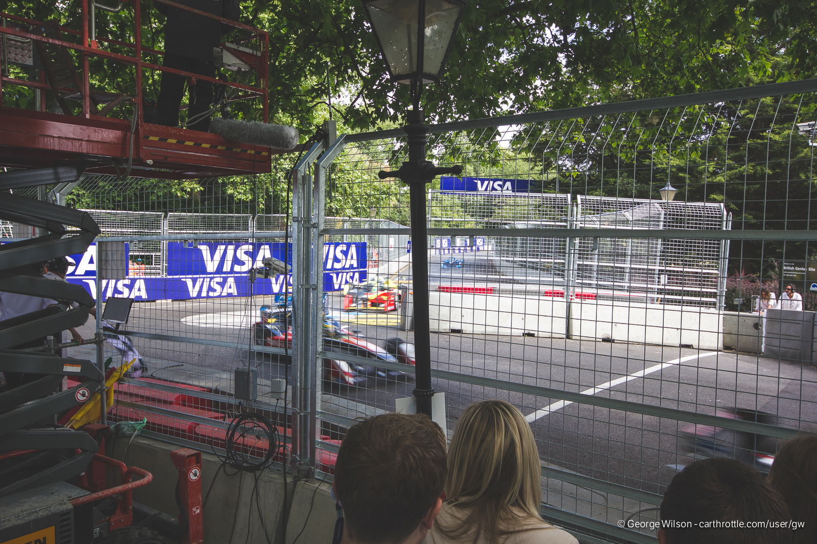 The last corner was full of action, right up until the chequered flag