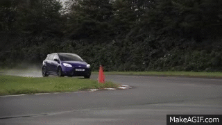 Example of lift off oversteer