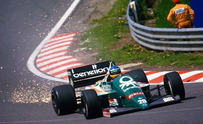 Benetton B186, the first Benetton F1 car in history.