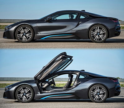 Engine size: 1499 cm^3. About: it's nice looking car, it's hybrid, it's a very big step up in the BMW industry and it's got coll doors!