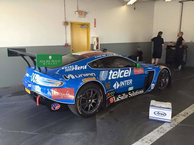 I am a huge fan of Aston Martin, with Kevin Buckler's The Racing Group displaying their long-time Vantage race car today