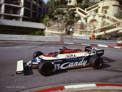 Toleman TG181, driven around Monte Carlo in 1981 by Brian Henton