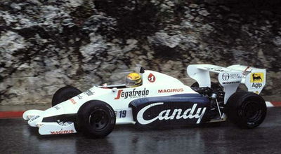 Toleman TG184, scored the only three podium for the team