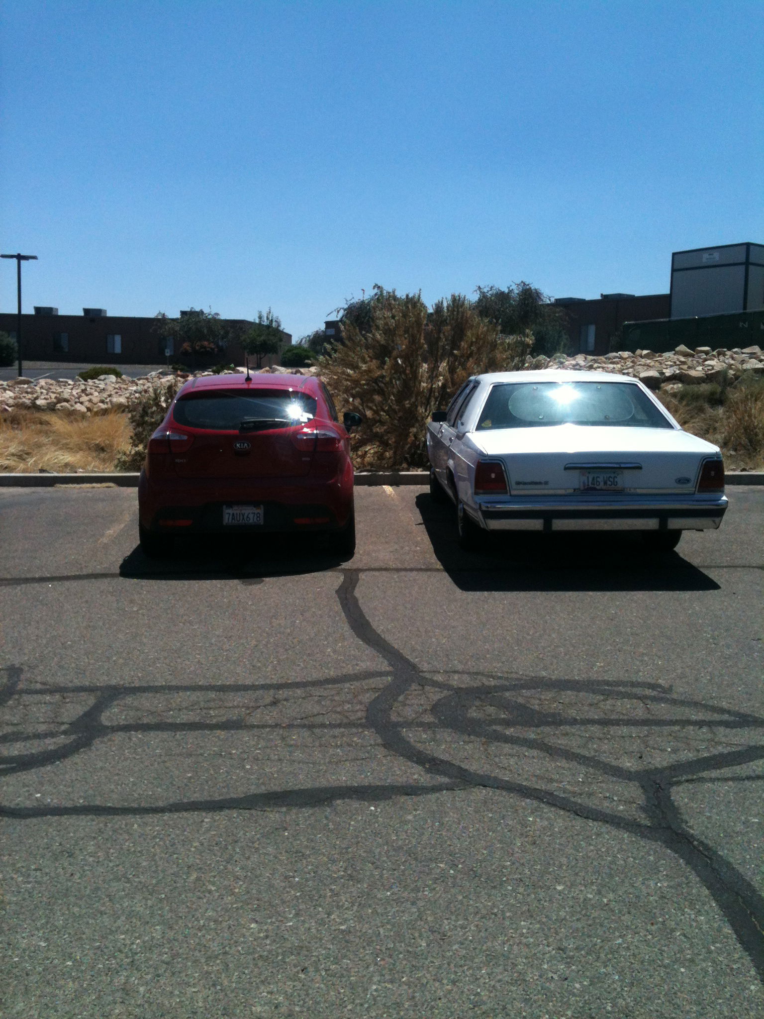 my friend's Kia Rio for comparison