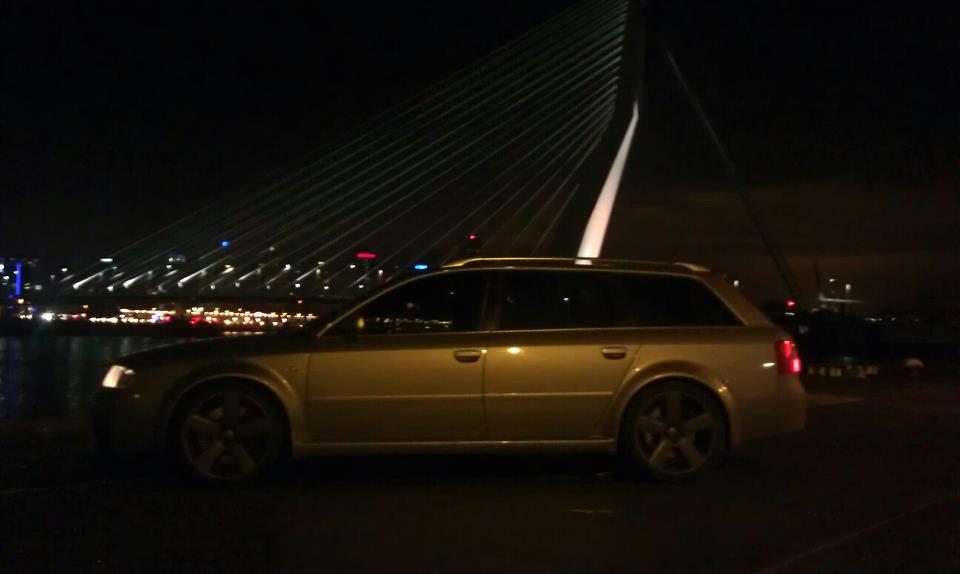 Audi RS6 at the Erasmusbrug Rotterdam