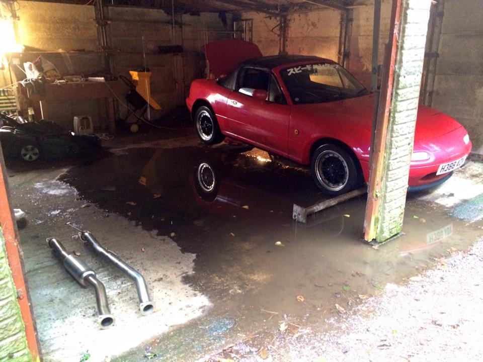 We got wet...