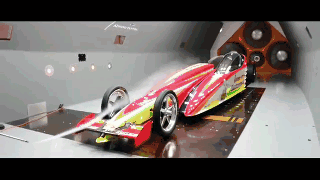 11 GIFs that shows how car aerodynamics work : (wind tunnel testing)