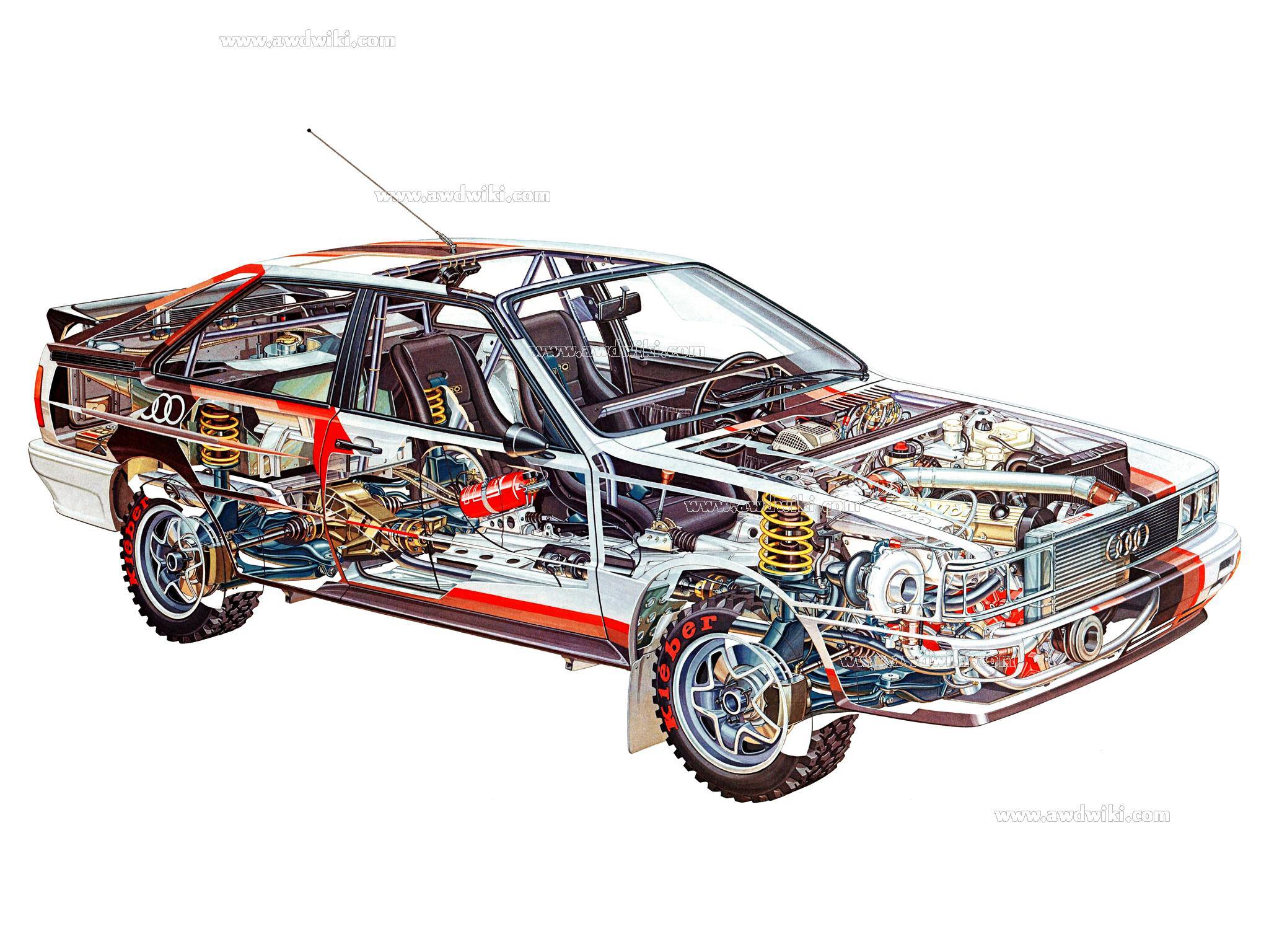 Here are a few cars that were fully disassembled or cut in half