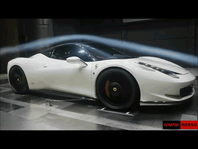 11 GIFs that shows how car aerodynamics work : (wind tunnel testing)