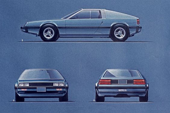 Some sketches of the original DMC-12 prototype.