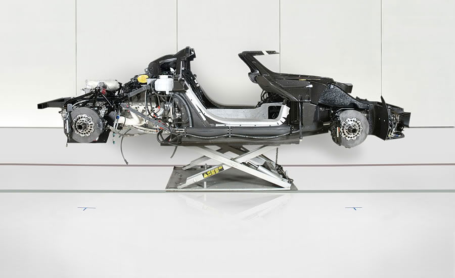 Here are a few cars that were fully disassembled or cut in half