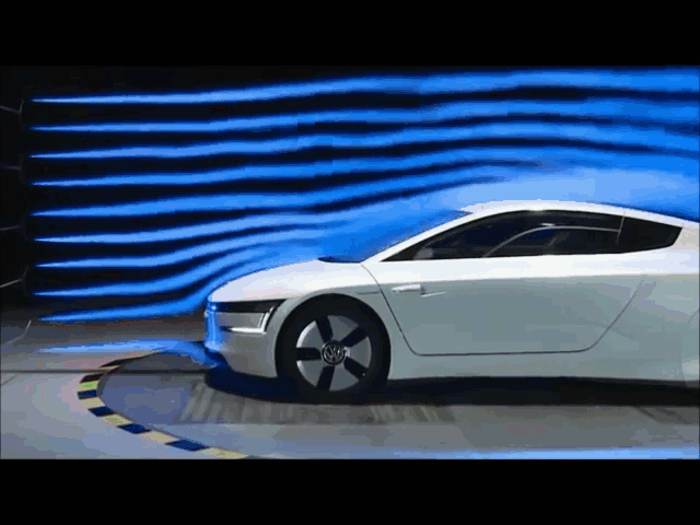 11 GIFs that shows how car aerodynamics work : (wind tunnel testing)