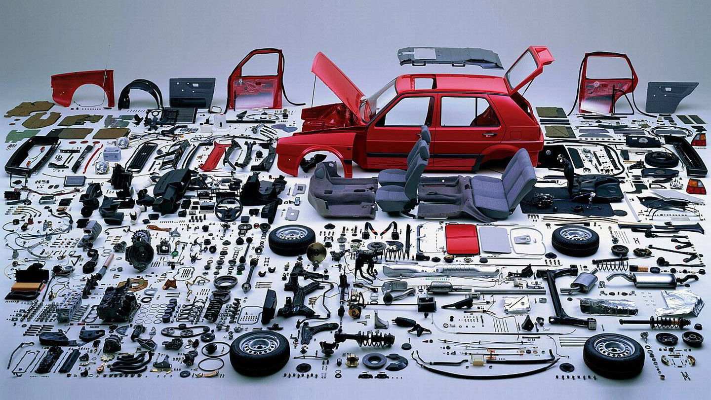 Here are a few cars that were fully disassembled or cut in half