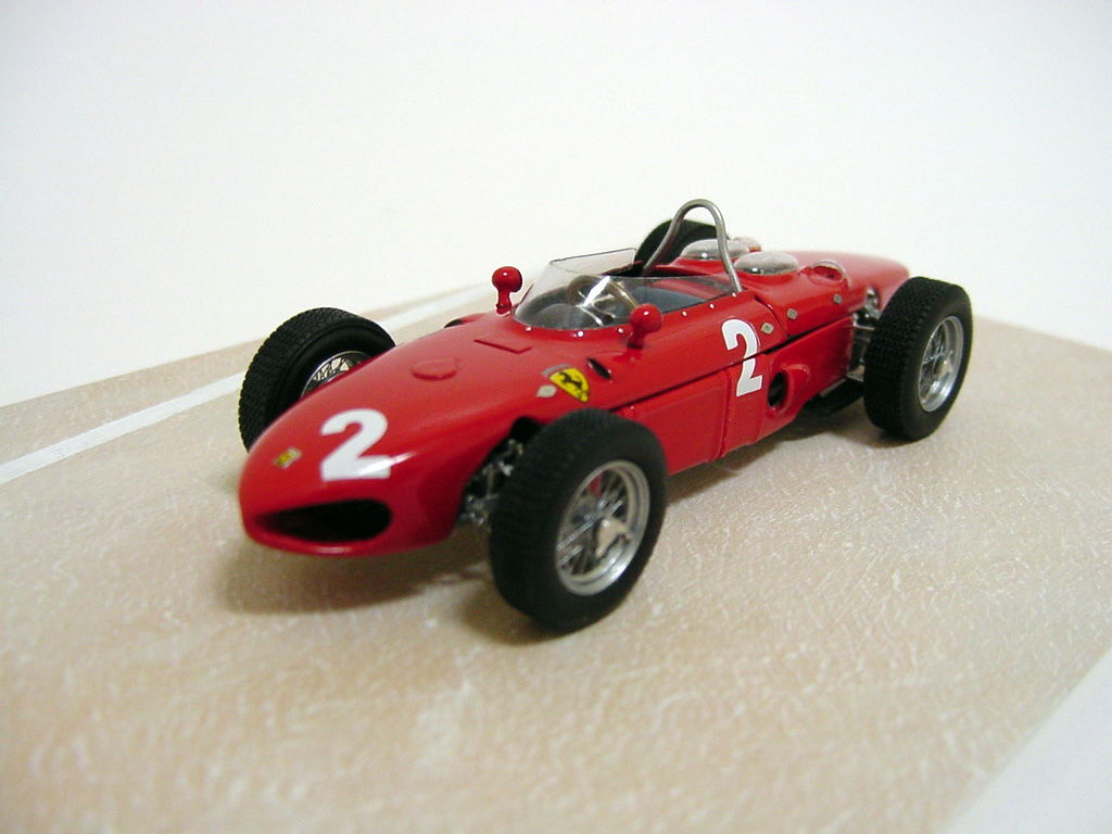 The Ferrari 156 F1 Sharknose Phil Hill World Champion made by Steve Barnett is available in scale 1:43