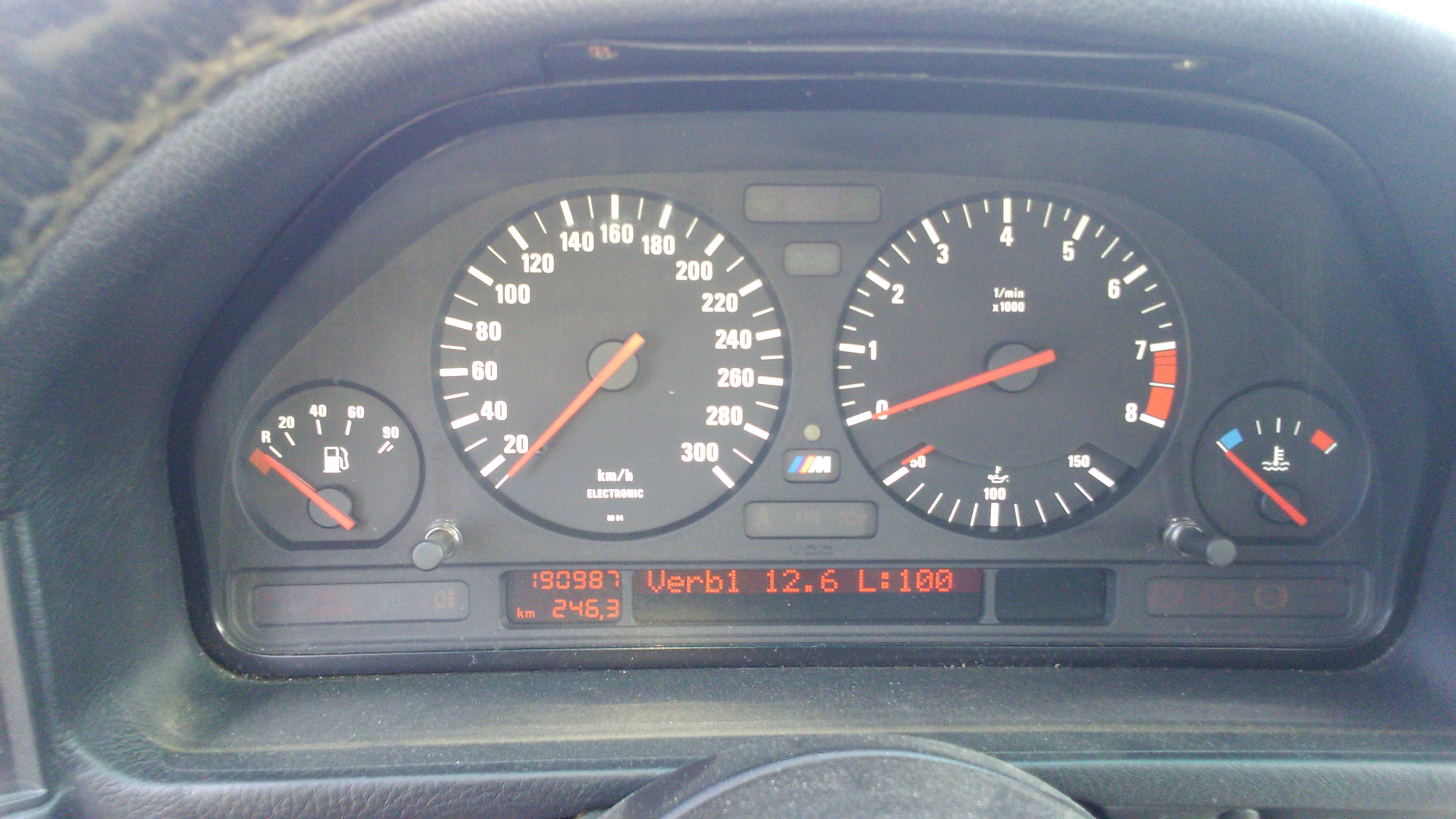 showing milage and that the instruments do not have any pixel errors or sth. like that.