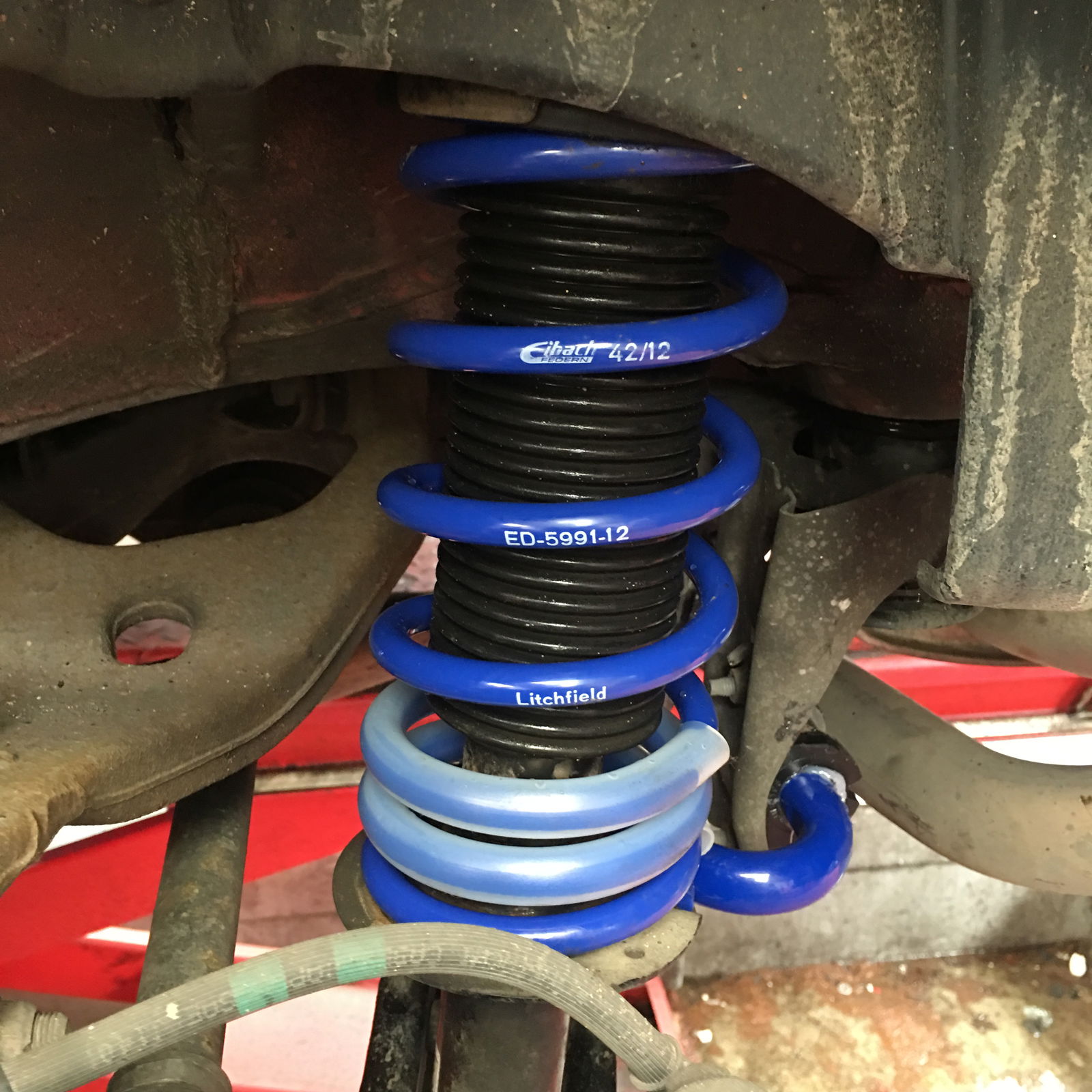 Currently at tuning company Litchfield Imports with the goal of improving the BRZ's handling characteristics.