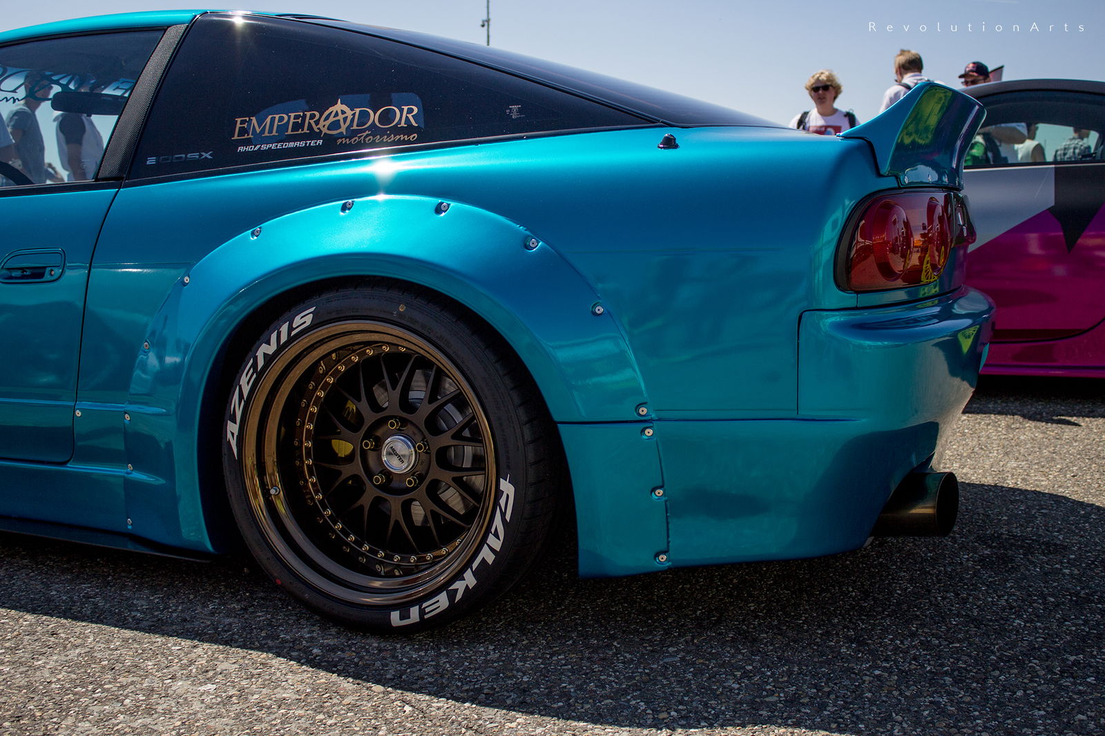 Going deep - Two Rocket Bunny 200SX at Japfest