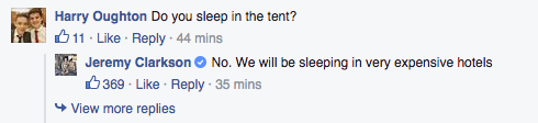 Jeremy Clarkson just did a Q&A session on Facebook - here are some of his best answers!