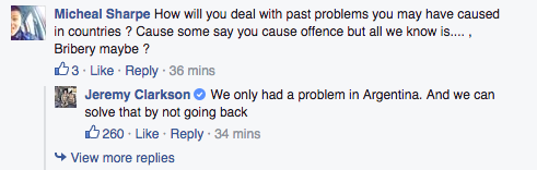 Jeremy Clarkson just did a Q&A session on Facebook - here are some of his best answers!