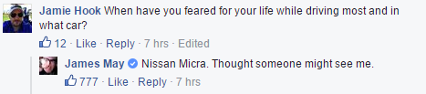 James May has done a Q&A too!