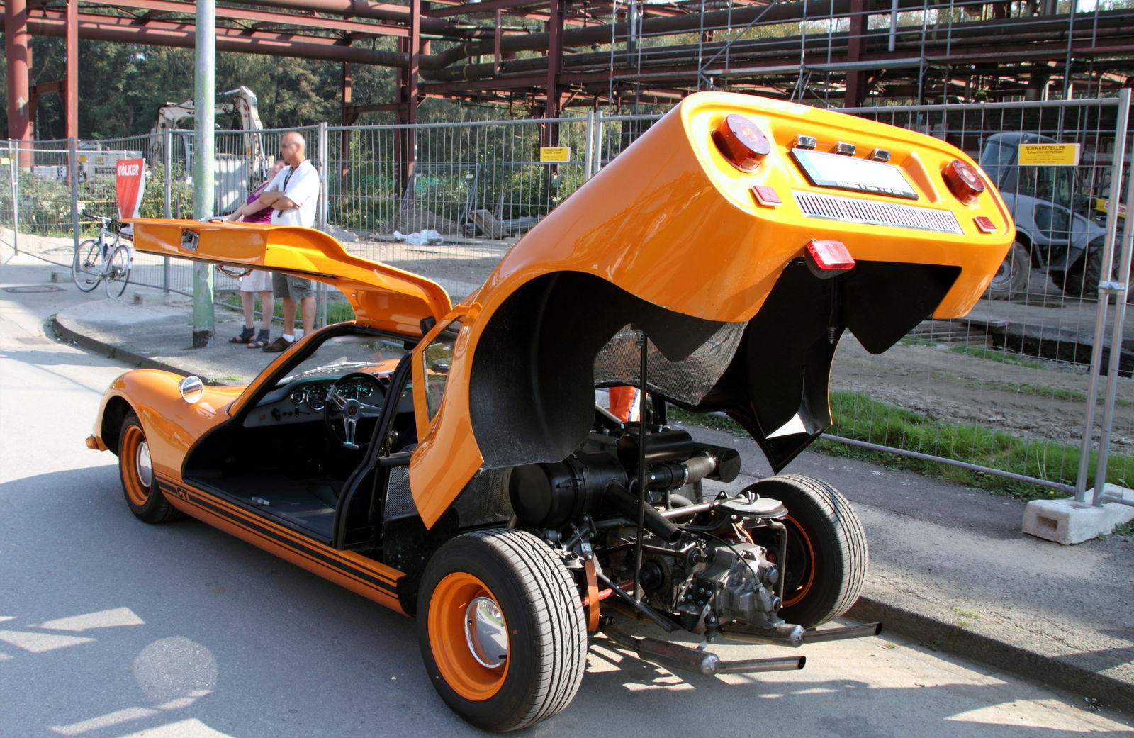 And the stock engine compartment