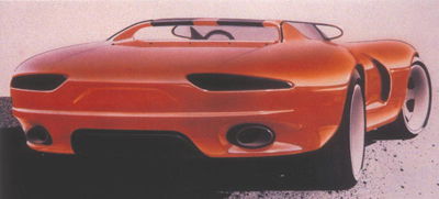 The stillborn Dodge Izod, a V8-powered roadster concept designed by Chrysler's Pacifica studio in 1985, served as one of the inspirations to the Viper's design.