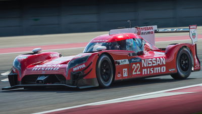 The GT-R LM NISMO testing in late 2015 with new aero configurations