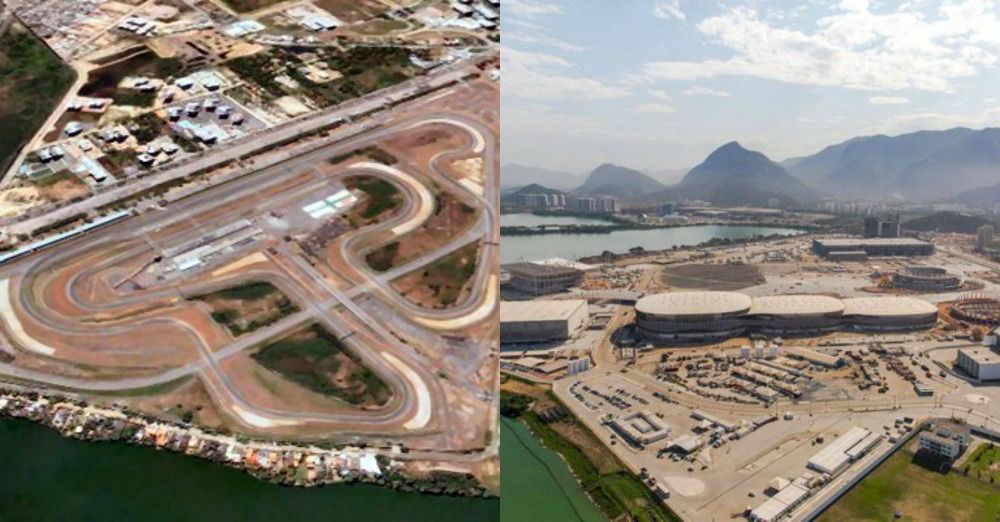 The site then and now