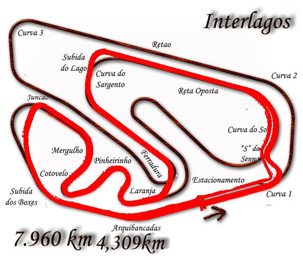 Current track overlayed in red
