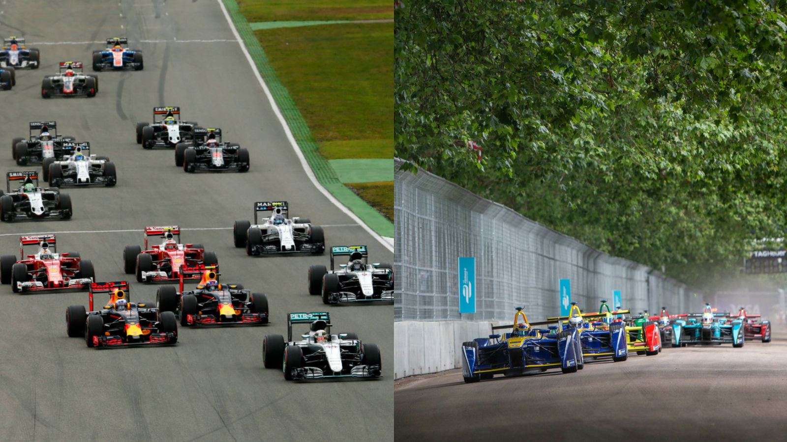 Here’s How Formula 1 Cars Compare To Electric Formula E Racers