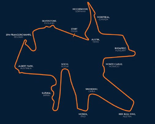 Daniel Ricciardo’s Ultimate F1 Track Looks Like This
