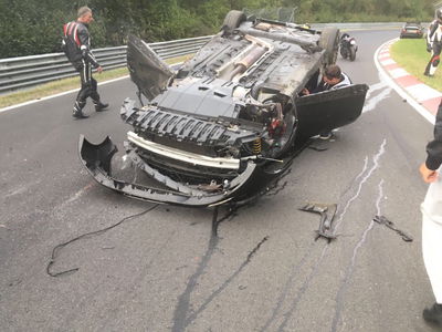 Here's The Aftermath Of A Sickening Megane RS Crash At The 'Ring