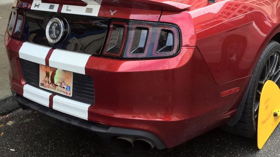 Shelby Mustang Clamped For $16k Of Parking Fines