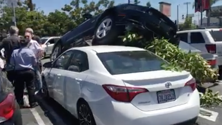 Ford Mustang Lands On Toyota Corolla
