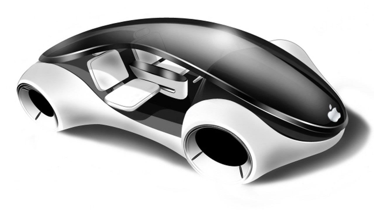 A concept render of Apple's attempt at a self-driving car