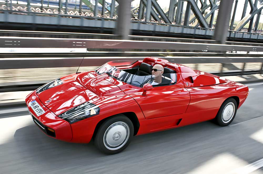 An extremely rare red Spyder in Hamburg (Germany) a few years ago