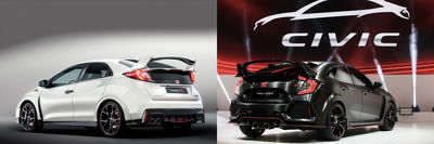 Compare The New Honda Civic Type R To The Current Car From Every Angle