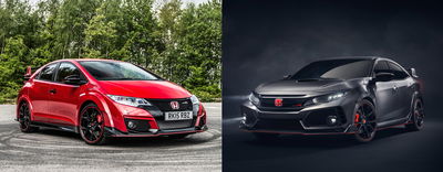 Compare The New Honda Civic Type R To The Current Car From Every Angle