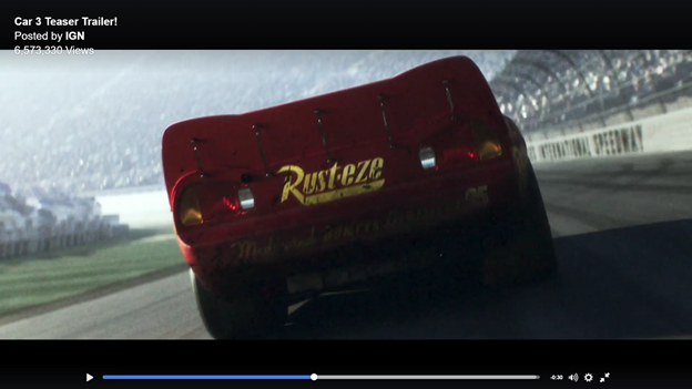 #Blog, my Analysis of the new Cars 3 trailer