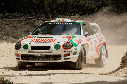 A WRC version of the Toyota Celica GT-Four (ST205)