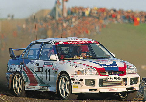 A WRC version of the 1995 Mitsubishi Lancer Evolution III